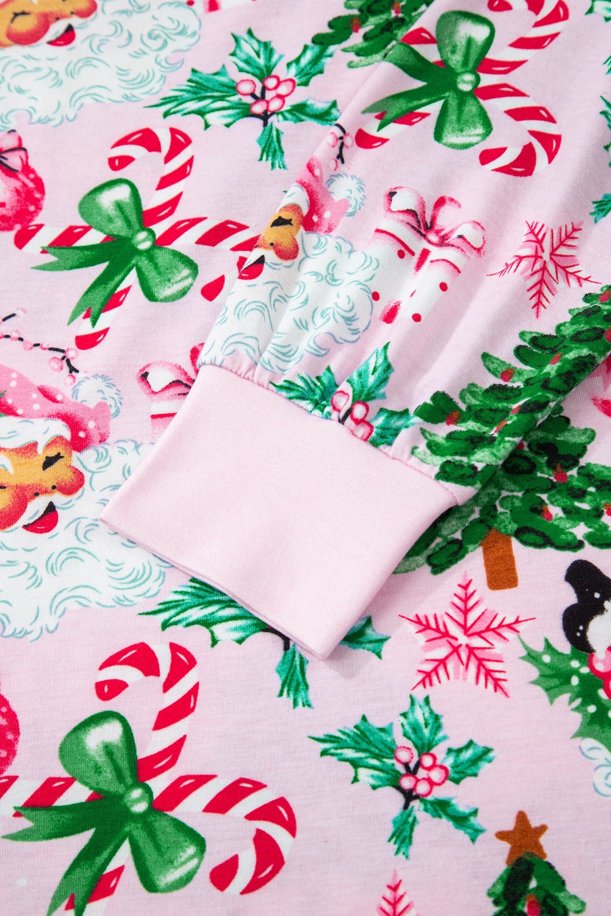 Ensemble loungewear imprimé Noël pour femmes