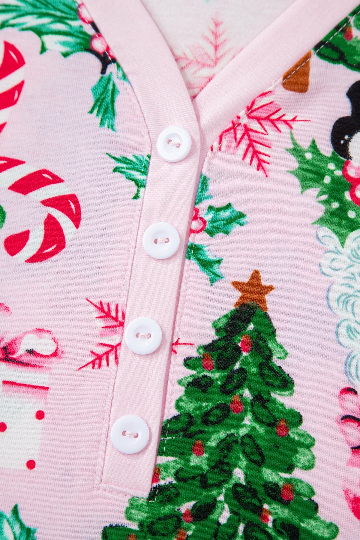 Ensemble loungewear imprimé Noël pour femmes