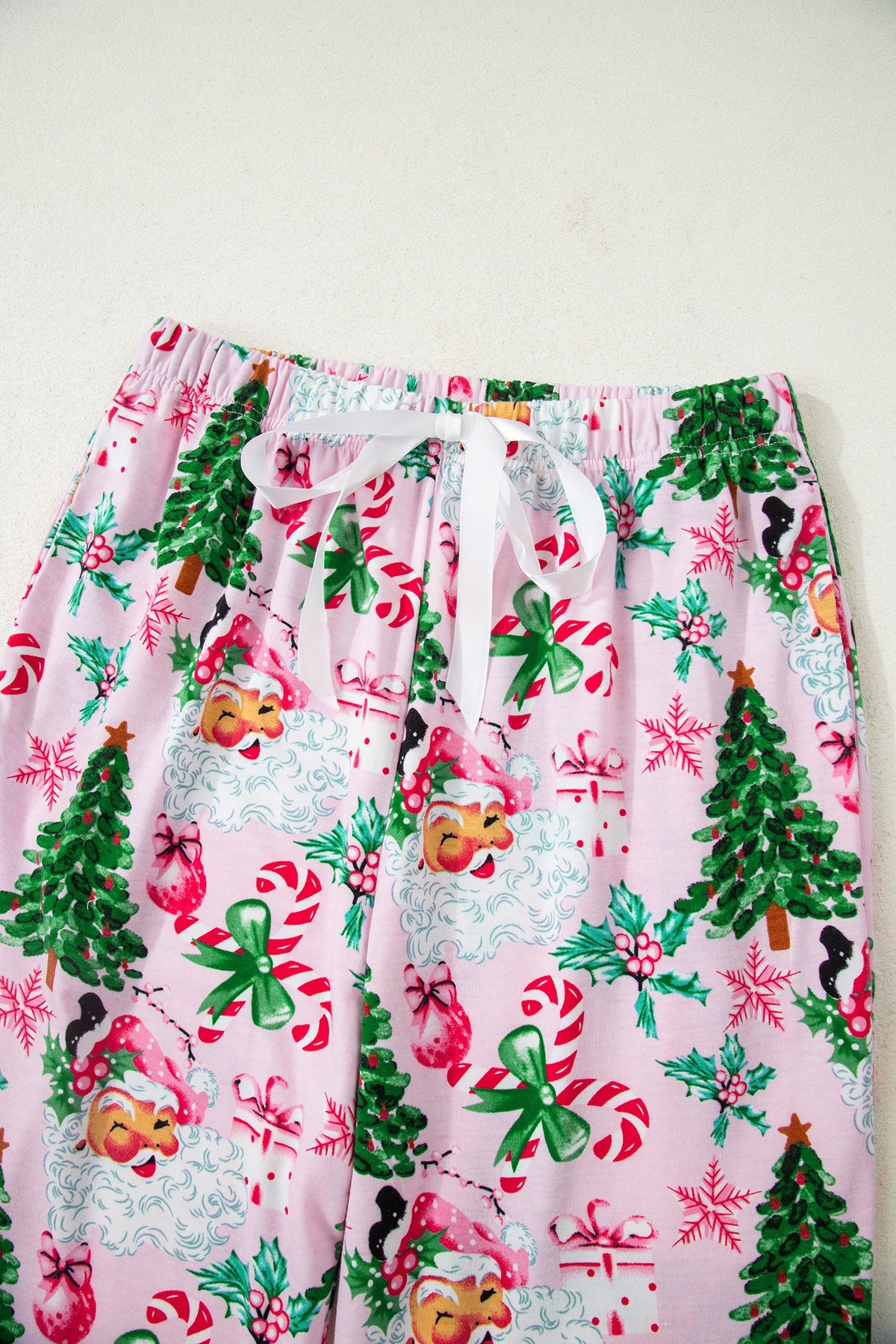 Ensemble loungewear imprimé Noël pour femmes