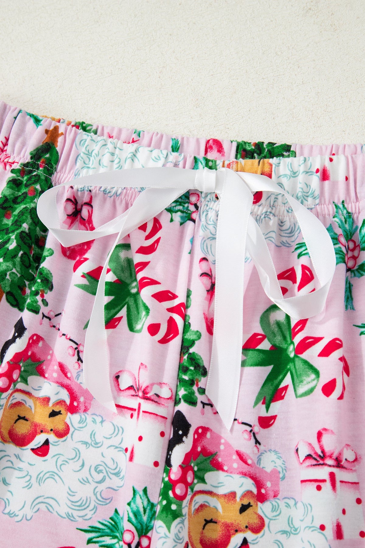 Ensemble loungewear imprimé Noël pour femmes