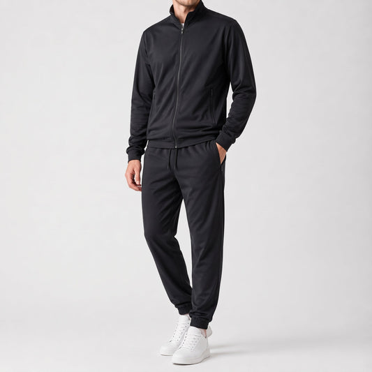 Ensemble zippé à col montant pour hommes