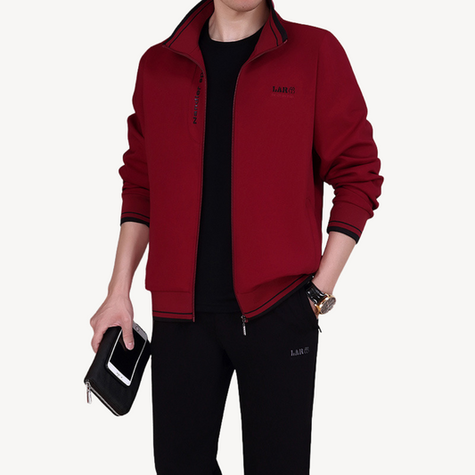 Ensemble De Survêtement Zippé pour Homme avec Taille Ajustable | Idéal pour Les Loisirs Et Le Sport