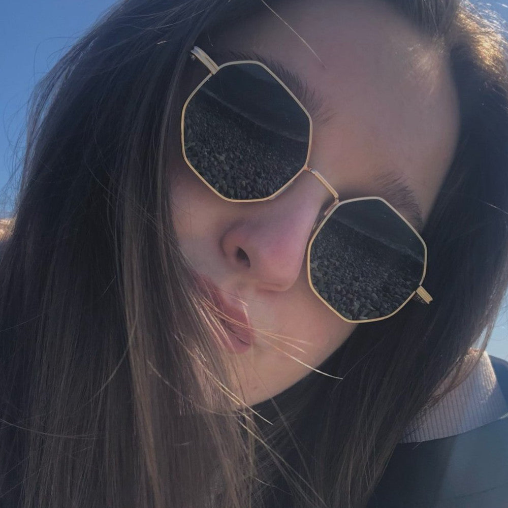 Lunettes de Soleil Vintage Avec Monture Fine Et Verres Teintés Pour Femme | Idéales Pour Un Usage Quotidien
