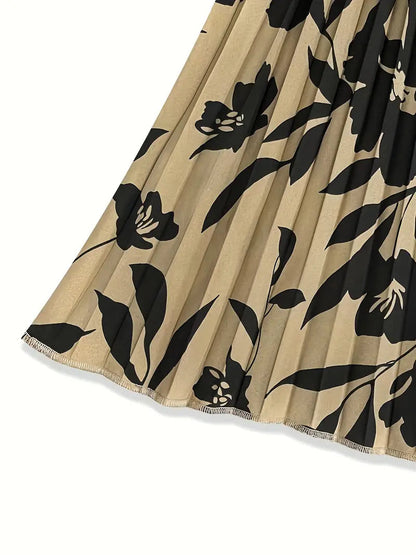 Jupe Plissée à Imprimé Floral pour Femme | Idéale pour le Printemps