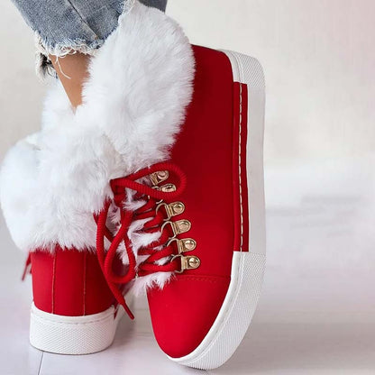 Bottines Fourrées à Coupe Montante pour Femmes | Idéal pour la Saison Froide