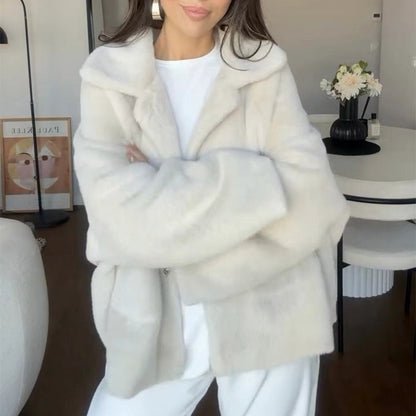 Manteau à Coupe Longue avec Revers Classiques pour Femme | Idéal pour l’Hiver