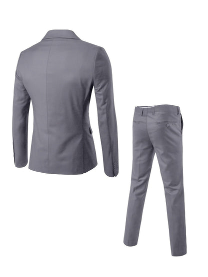Costume Deux Pièces Ajusté avec Veste et Pantalon pour Homme | Idéal pour Occasions Formelles