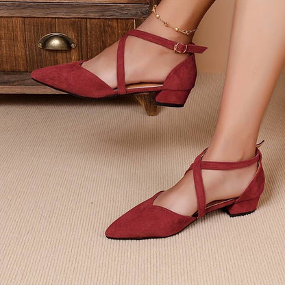 Chaussures Plates À Bout Pointu Avec Bride Pour Femmes | Idéal Pour Usage Quotidien