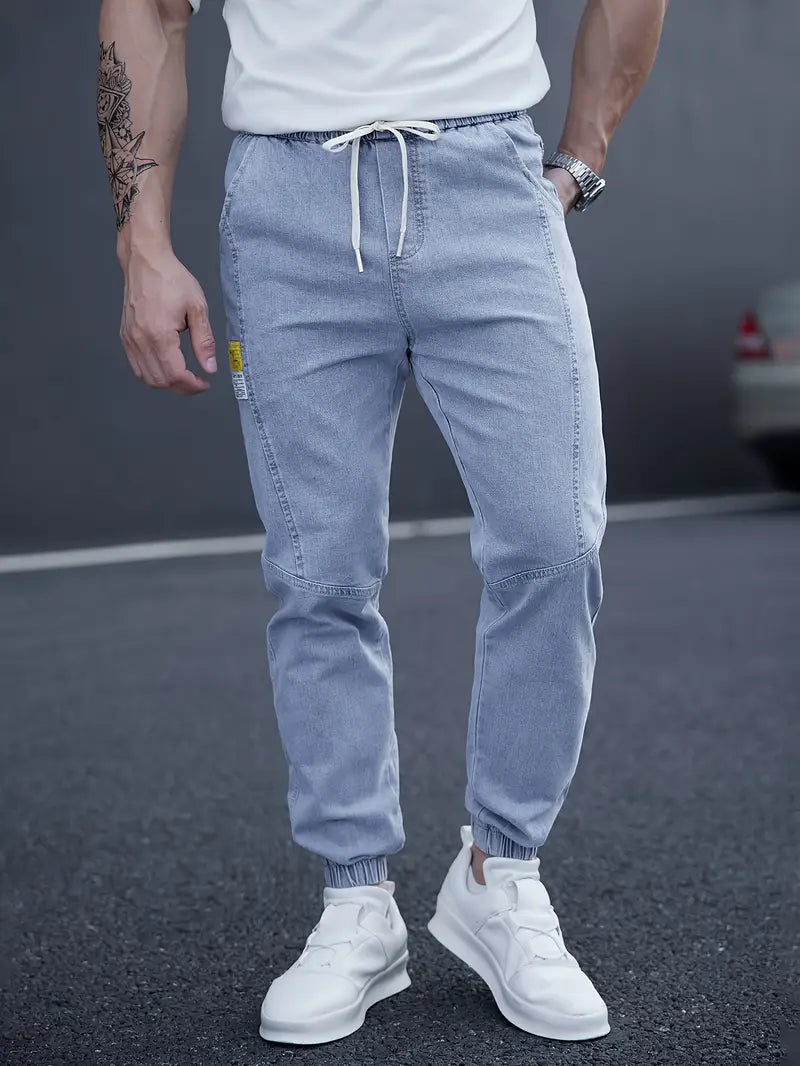 Pantalon À La Cheville Avec Taille Élastique Et Poches Multiples Pour Hommes | Idéal Pour Les Tenues Quotidiennes