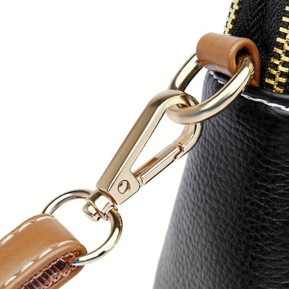 Sac Bandoulière Compact Avec Détails Contrastés Pour Femme | Idéal Pour Usage Quotidien
