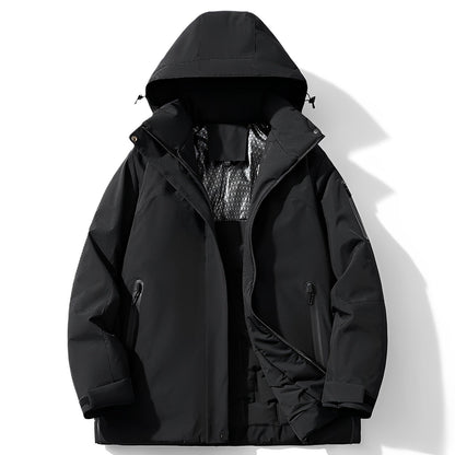 Manteau D’Hiver avec Capuche Et Doublure Polaire pour Homme | Idéal pour Les Journées Froides