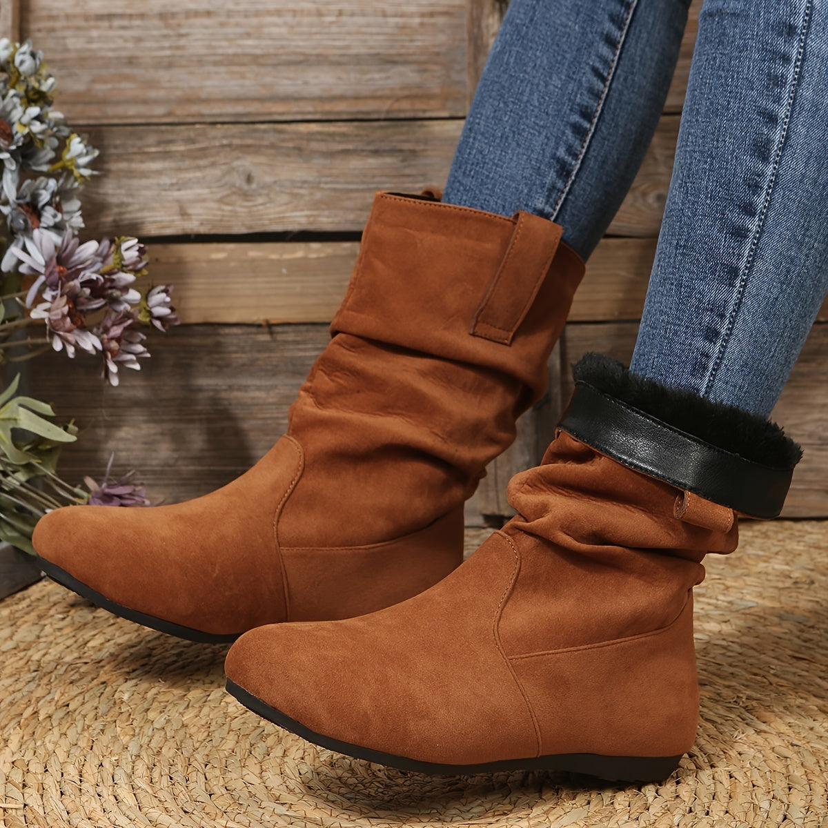 Bottines D’hiver Avec Doublure Intérieure Pour Femmes | Idéal Pour La Saison Froide