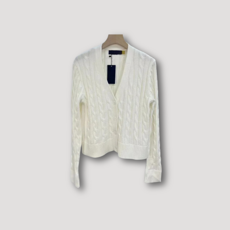Cardigan à Manches Longues avec Motif Torsadé et Boutons pour Femmes | Idéal pour l’Automne et l’Hiver