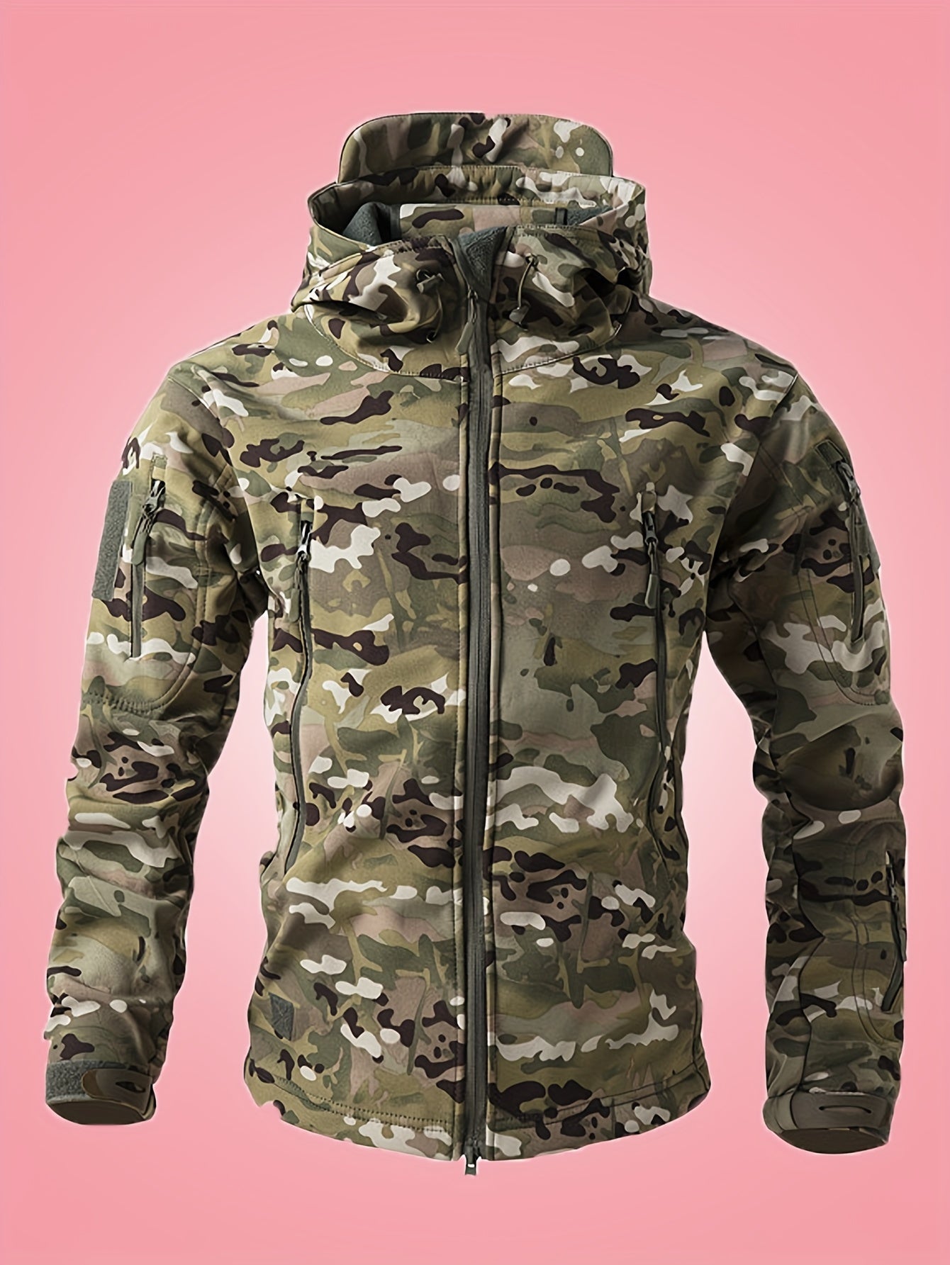 Coupe-Vent Camouflage à Capuche pour Hommes | Idéal pour l’Hiver