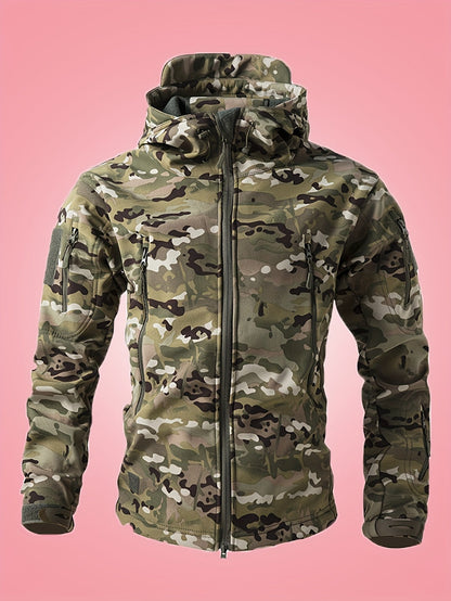 Coupe-Vent Camouflage à Capuche pour Hommes | Idéal pour l’Hiver