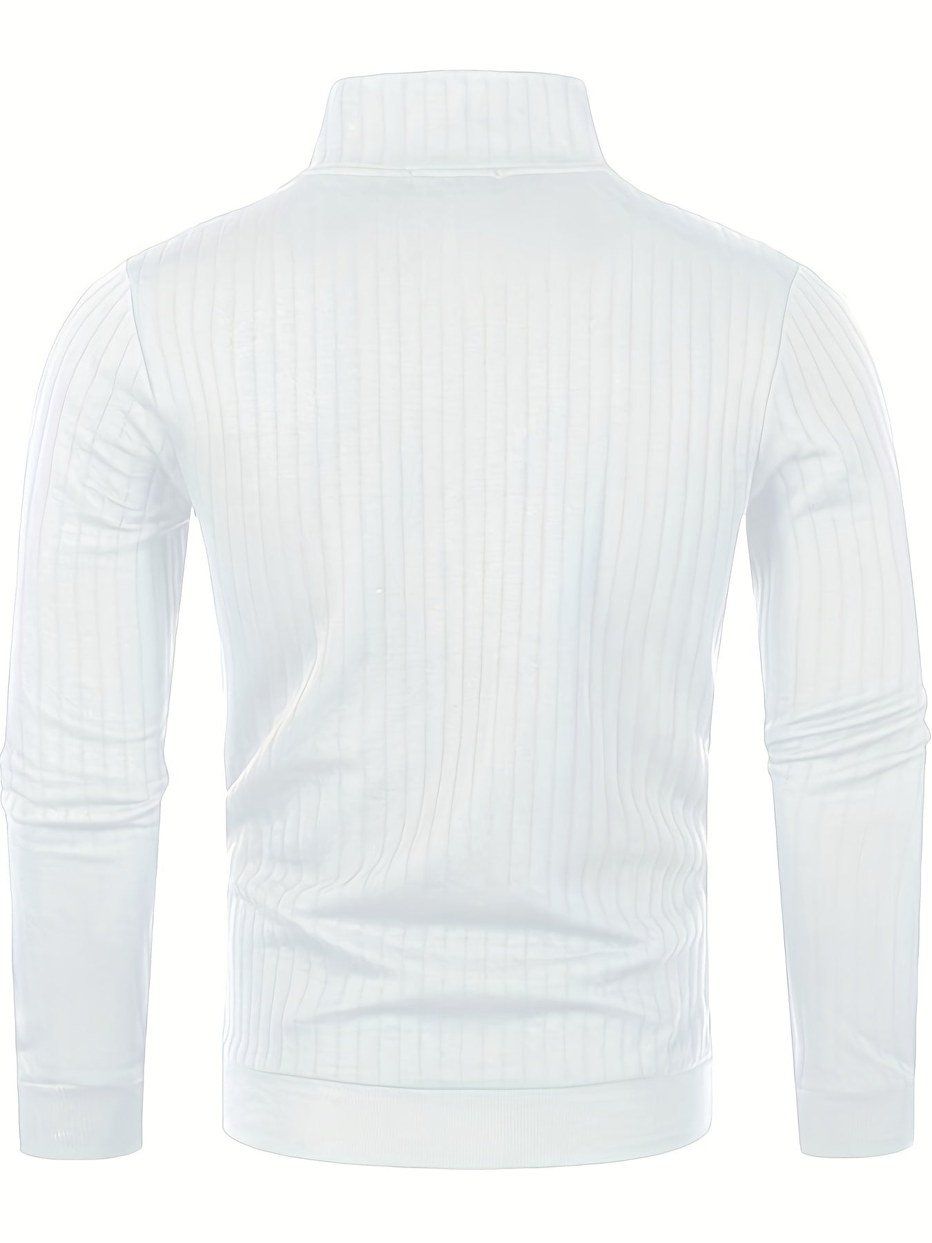 Pull Pour Homme Avec Col Zippé Et Motif Côtelé Pour Adulte | Idéal Pour Usage Quotidien Et Polyvalent