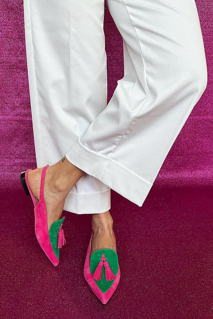 Ballerines avec Franges Décoratives et Sangle Cheville pour Femmes | Idéal pour le Quotidien