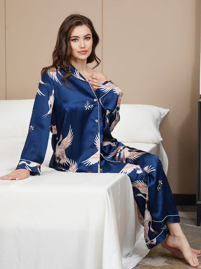 Ensemble De Pyjama 2 Pièces avec Bordure Contrastée pour Femme | Idéal pour Le Sommeil Et La Détente À La Maison