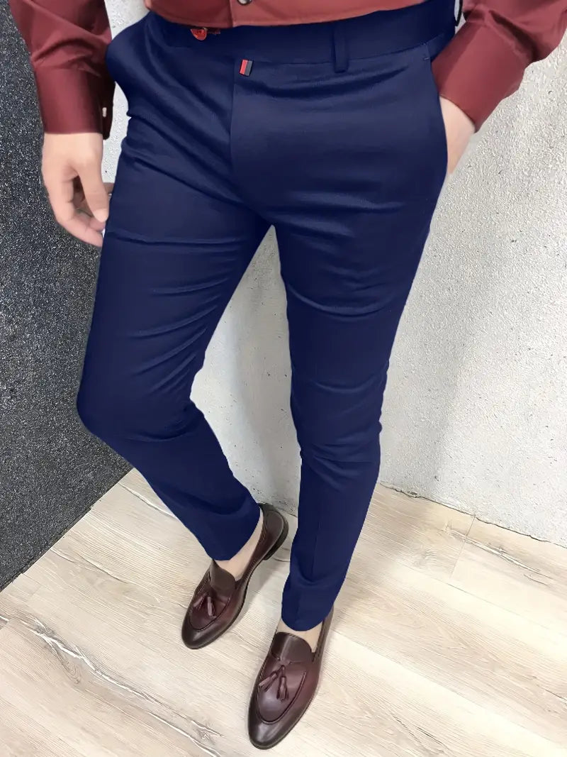 Pantalon De Costume À Coupe Ajustée Pour Homme | Idéal Pour Occasions Formelles