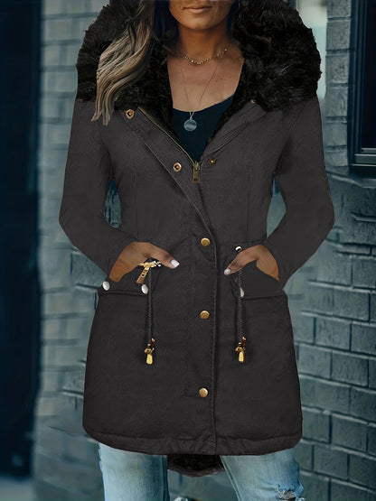 Parka à Capuche avec Finition Douce pour Femmes | Idéale pour l’Automne et l’Hiver