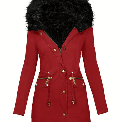 Parka à Capuche avec Finition Douce pour Femmes | Idéale pour l’Automne et l’Hiver