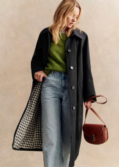Trench-Coat Oversize à Fermeture Boutonnée et Poches pour Femmes | Ideal for Mi-Saison et Usage Quotidien