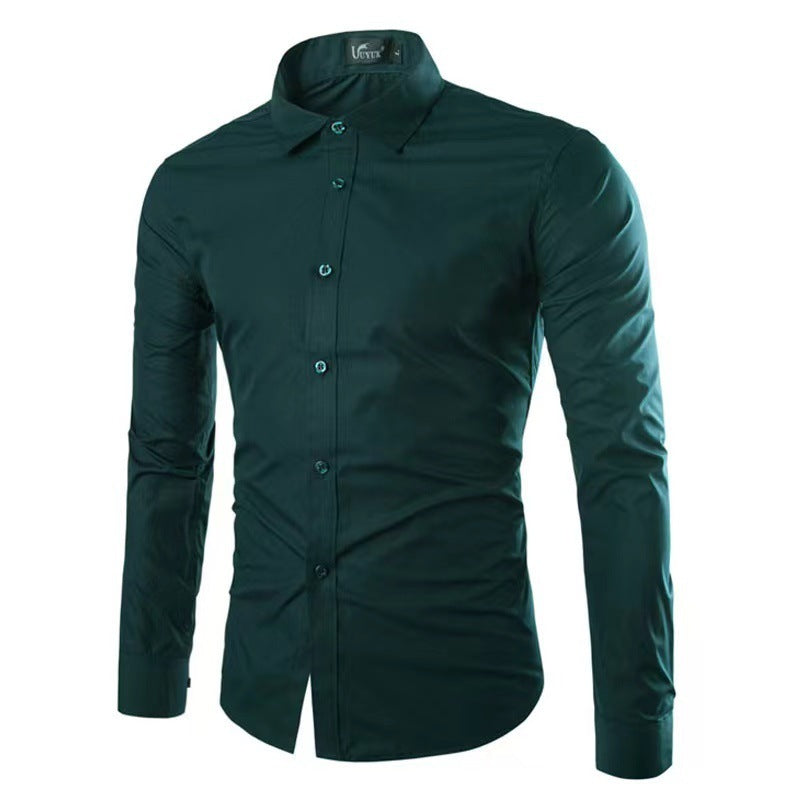 Chemise Infroissable à Manches Longues avec Coupe Confort pour Homme | Idéal pour le Bureau et les Sorties