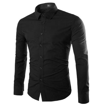 Chemise Infroissable à Manches Longues avec Coupe Confort pour Homme | Idéal pour le Bureau et les Sorties
