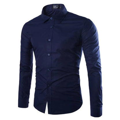 Chemise Infroissable à Manches Longues avec Coupe Confort pour Homme | Idéal pour le Bureau et les Sorties