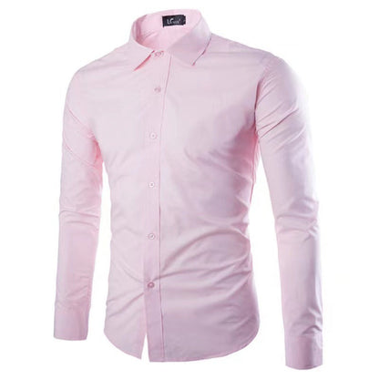 Chemise Infroissable à Manches Longues avec Coupe Confort pour Homme | Idéal pour le Bureau et les Sorties