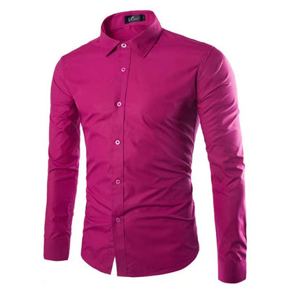 Chemise Infroissable à Manches Longues avec Coupe Confort pour Homme | Idéal pour le Bureau et les Sorties
