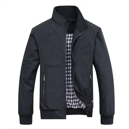 Veste Zippée Avec Col Montant Et Poches Zippées Pour Homme | Idéale Pour La Mi-Saison