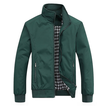 Veste Zippée Avec Col Montant Et Poches Zippées Pour Homme | Idéale Pour La Mi-Saison