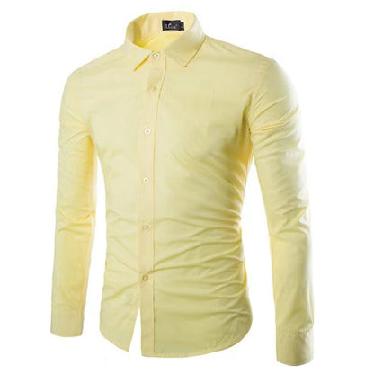 Chemise Infroissable à Manches Longues avec Coupe Confort pour Homme | Idéal pour le Bureau et les Sorties