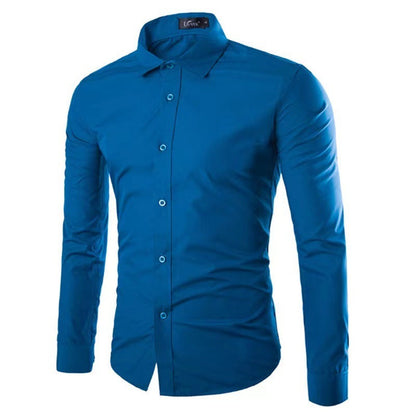 Chemise Infroissable à Manches Longues avec Coupe Confort pour Homme | Idéal pour le Bureau et les Sorties