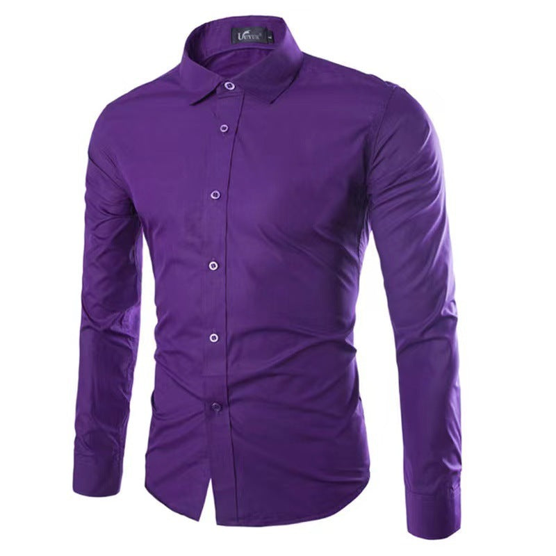 Chemise Infroissable à Manches Longues avec Coupe Confort pour Homme | Idéal pour le Bureau et les Sorties