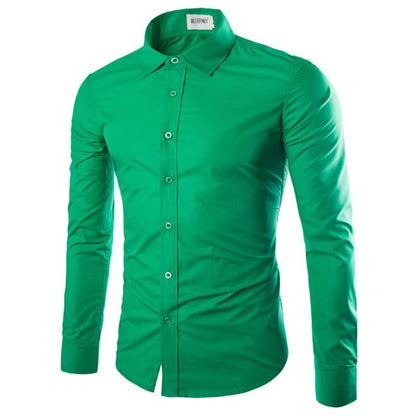 Chemise Infroissable à Manches Longues avec Coupe Confort pour Homme | Idéal pour le Bureau et les Sorties