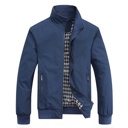 Veste Zippée Avec Col Montant Et Poches Zippées Pour Homme | Idéale Pour La Mi-Saison