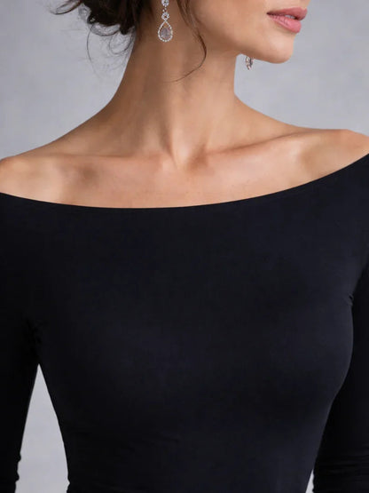 Robe maxi à manches longues pour femmes