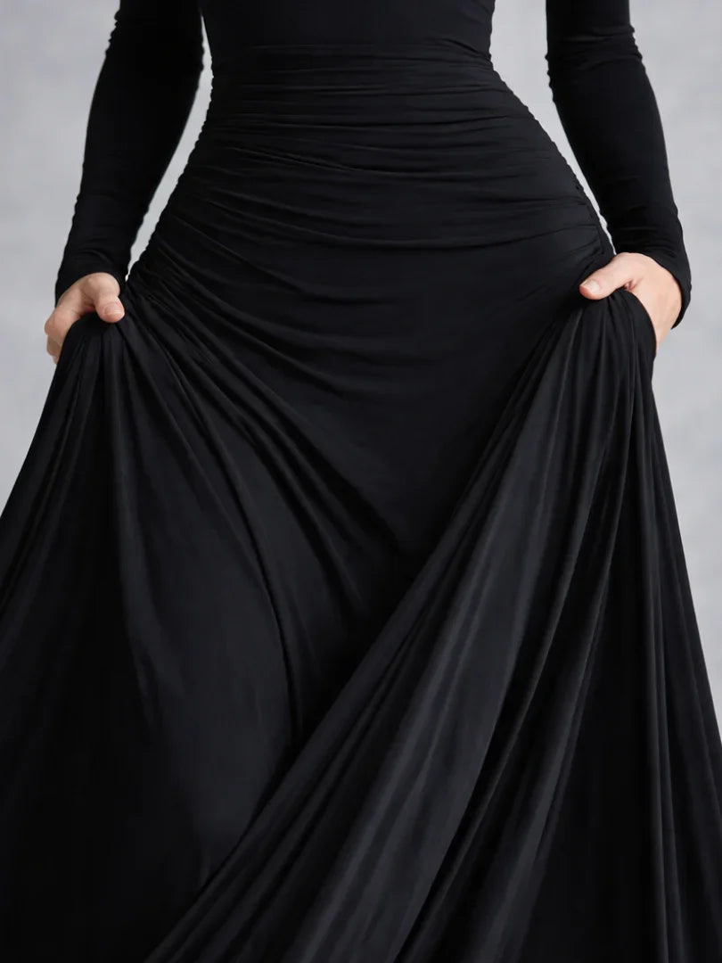 Robe maxi à manches longues pour femmes