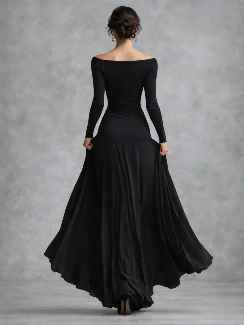Robe maxi à manches longues pour femmes