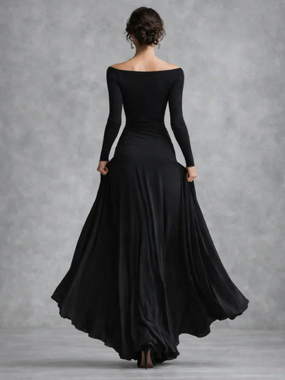 Robe maxi à manches longues pour femmes