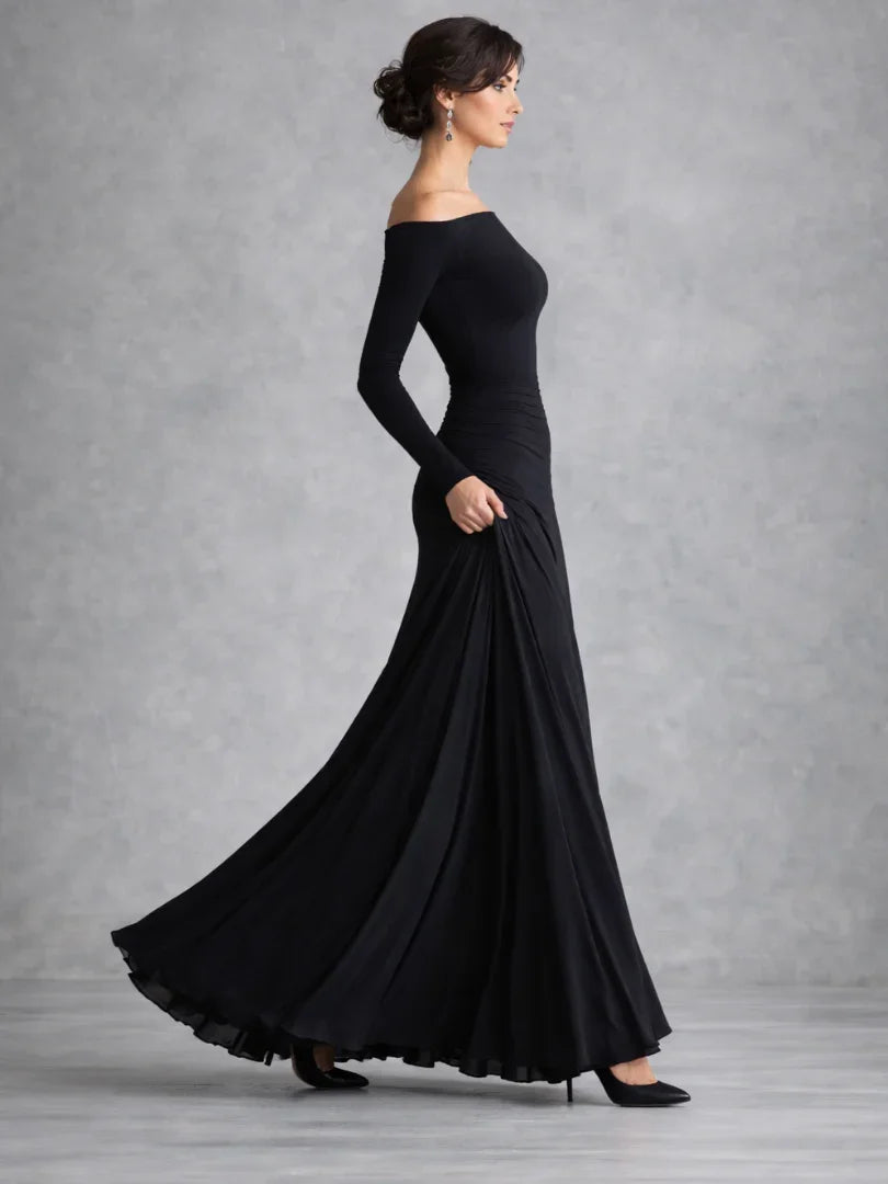 Robe maxi à manches longues pour femmes