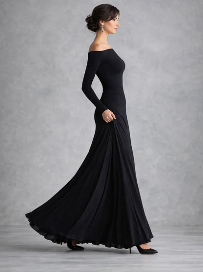 Robe maxi à manches longues pour femmes
