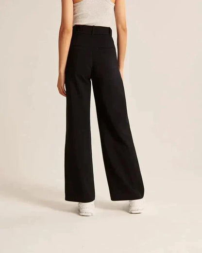 Pantalon Tailleur avec Coupe Ajustée et Taille Structurée pour Femme | Idéal pour Bureau et Événements