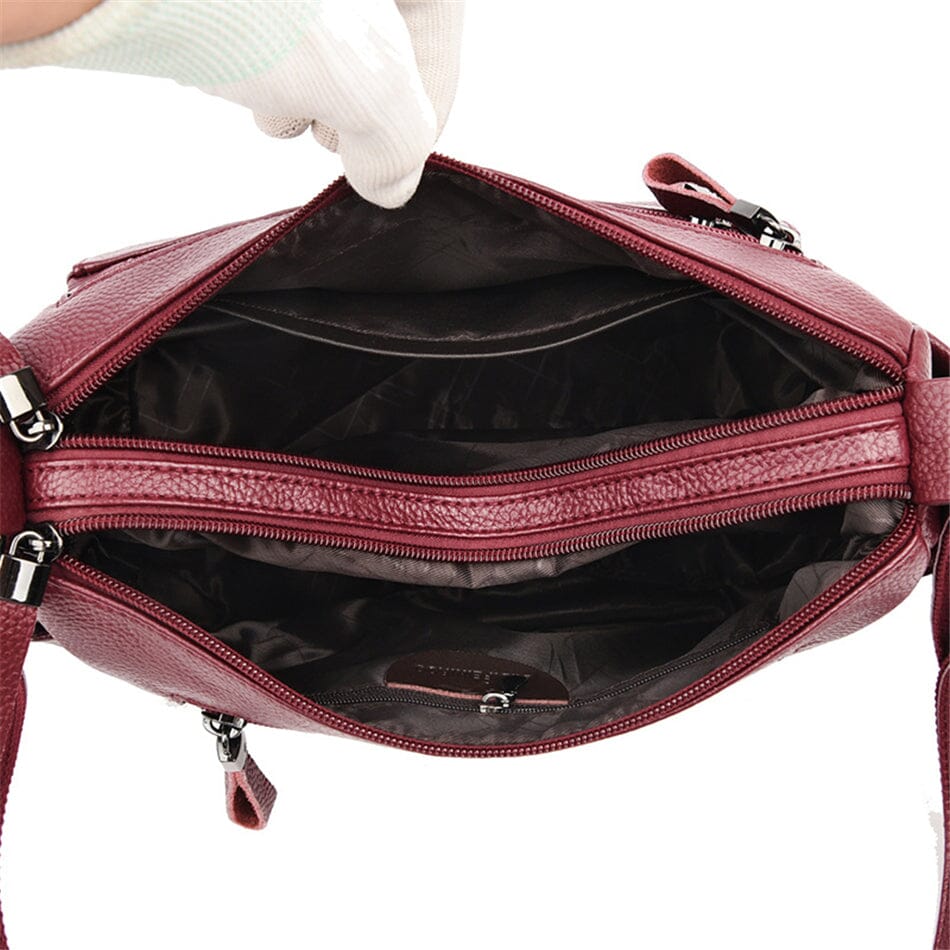 Sac Structuré Avec Plusieurs Compartiments Et Bandoulière Amovible Pour Femme | Idéal Pour Un Usage Quotidien