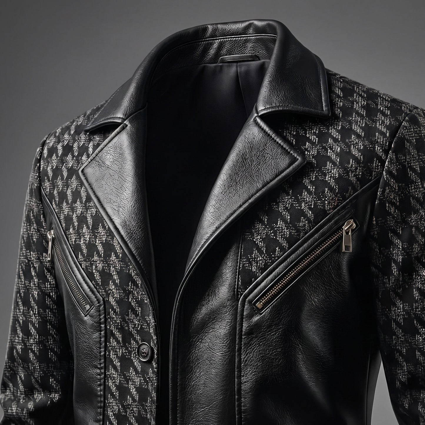 Blazer à motif pied-de-poule pour hommes