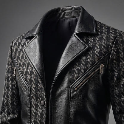 Blazer à motif pied-de-poule pour hommes