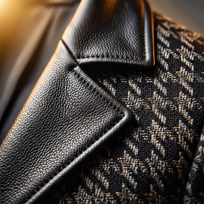 Blazer à motif pied-de-poule pour hommes