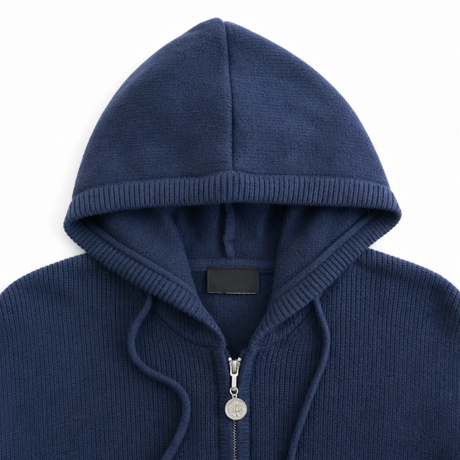 Gilet à capuche à manches rayées pour femmes